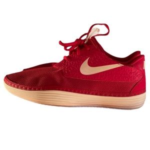 Nike Solarsoft Red and white Breathable Men’s Size 10 Trainers 555301-601